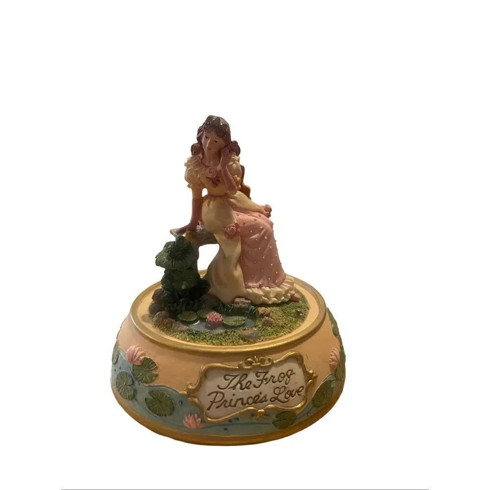 Bradford Exchange 1996 Classic Fairytale Princess and Frog Figurine